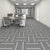 Modern Carpet Tile Level Loop Self Adhesive Fire Resistant Carpet Tiles White-Gray 60-Piece Set Vinyl Clearhalo 'Carpet Tiles & Carpet Squares' 'carpet_tiles_carpet_squares' 'Flooring 'Home Improvement' 'home_improvement' 'home_improvement_carpet_tiles_carpet_squares' Walls and Ceiling' 7351647