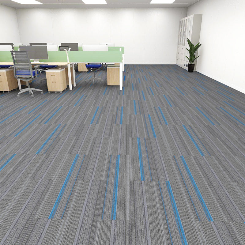 Modern Carpet Tile Level Loop Self Adhesive Fire Resistant Carpet Tiles Sky Blue/Grey 60-Piece Set Clearhalo 'Carpet Tiles & Carpet Squares' 'carpet_tiles_carpet_squares' 'Flooring 'Home Improvement' 'home_improvement' 'home_improvement_carpet_tiles_carpet_squares' Walls and Ceiling' 7351654