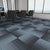 Modern Carpet Tile Level Loop Self Adhesive Fire Resistant Carpet Tiles Denim Blue 60-Piece Set Asphalt Clearhalo 'Carpet Tiles & Carpet Squares' 'carpet_tiles_carpet_squares' 'Flooring 'Home Improvement' 'home_improvement' 'home_improvement_carpet_tiles_carpet_squares' Walls and Ceiling' 7351658
