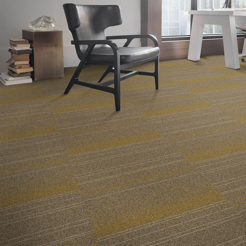 Modern Carpet Tile Level Loop Self Adhesive Fire Resistant Carpet Tiles Ginger 60-Piece Set Asphalt Clearhalo 'Carpet Tiles & Carpet Squares' 'carpet_tiles_carpet_squares' 'Flooring 'Home Improvement' 'home_improvement' 'home_improvement_carpet_tiles_carpet_squares' Walls and Ceiling' 7351661