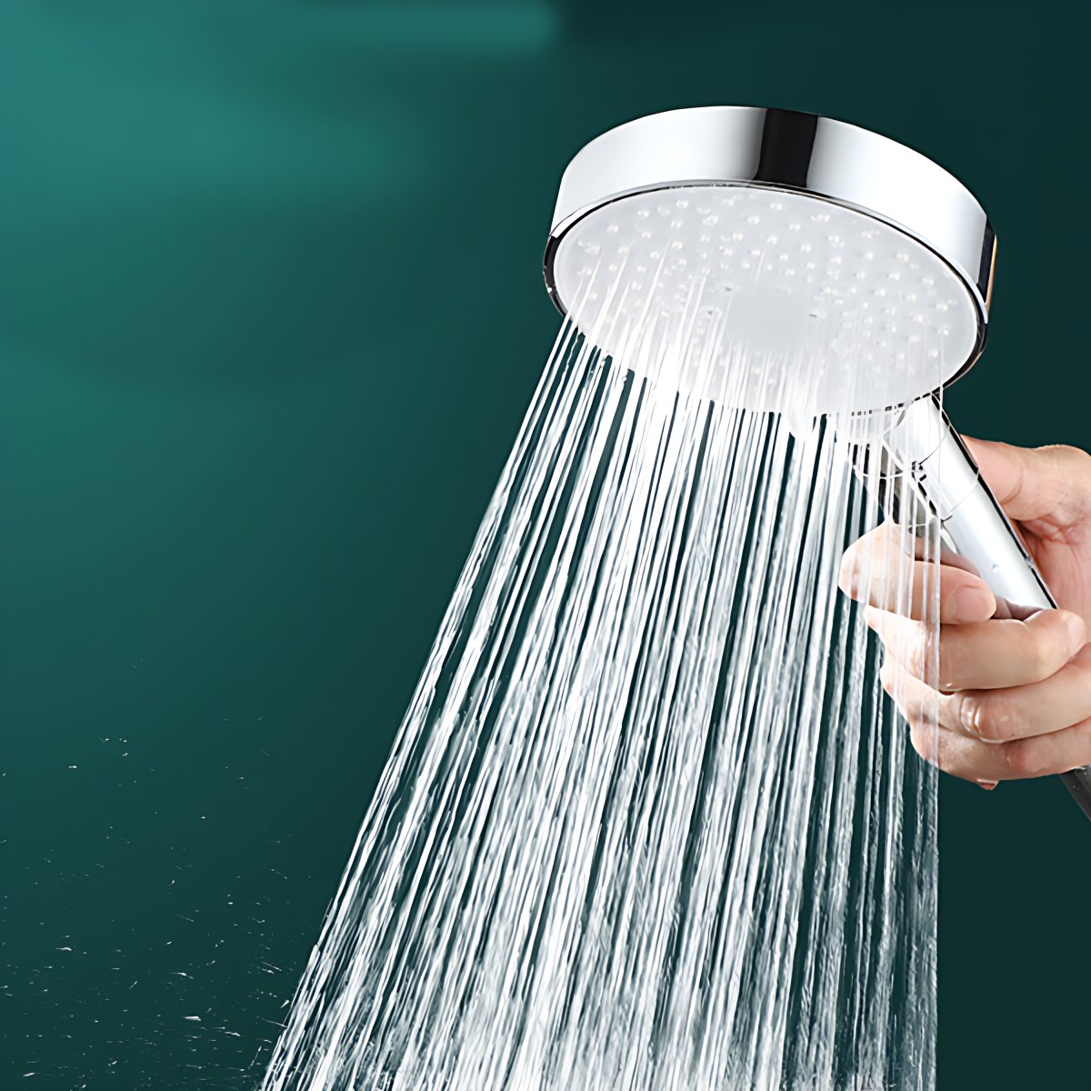 Round Water Filtration Hand Shower Adjustable Water Flow Wall-Mount ...