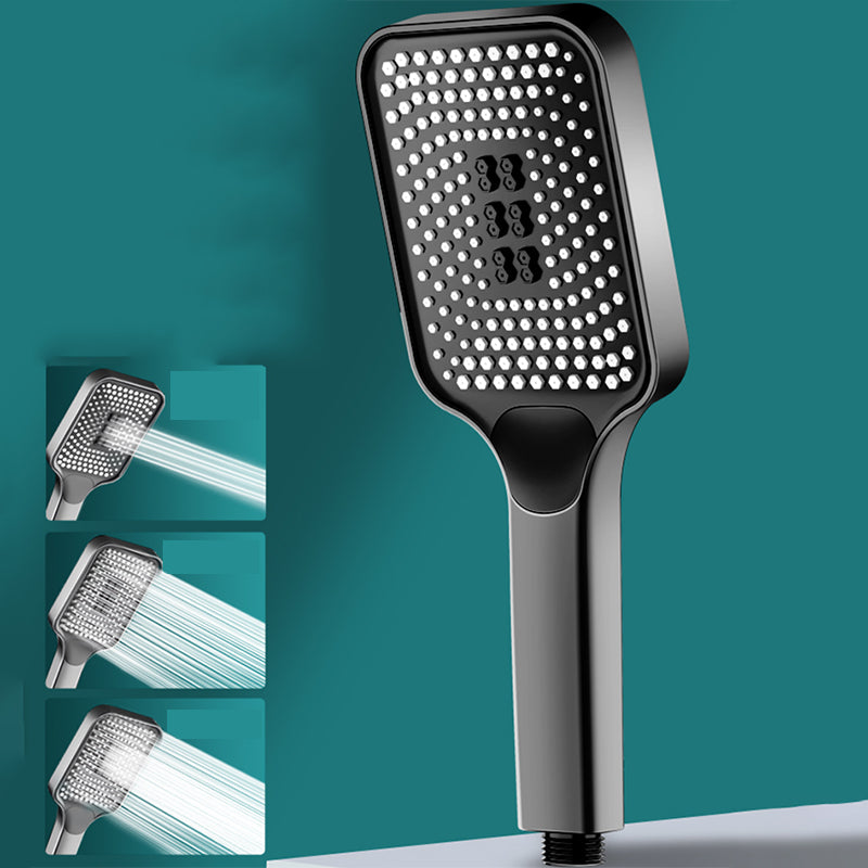Rectangular Hand Shower Self-Cleaning Wall-Mount Hand Shower Black Hand Shower Clearhalo 'Bathroom Remodel & Bathroom Fixtures' 'Home Improvement' 'home_improvement' 'home_improvement_shower_heads' 'Shower Heads' 'shower_heads' 'Showers & Bathtubs Plumbing' 'Showers & Bathtubs' 7351816