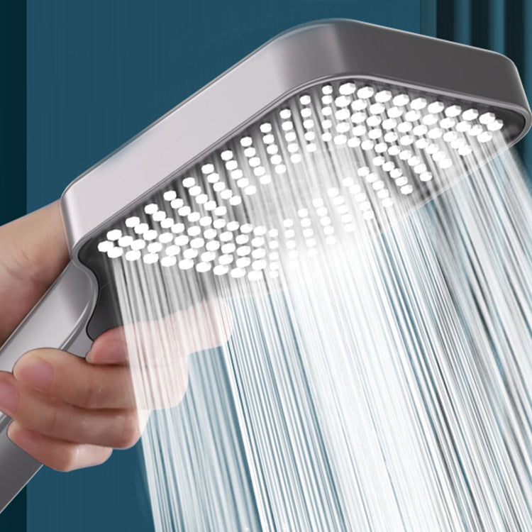 Rectangular Hand Shower Self-Cleaning Wall-Mount Hand Shower Clearhalo 'Bathroom Remodel & Bathroom Fixtures' 'Home Improvement' 'home_improvement' 'home_improvement_shower_heads' 'Shower Heads' 'shower_heads' 'Showers & Bathtubs Plumbing' 'Showers & Bathtubs' 7351822