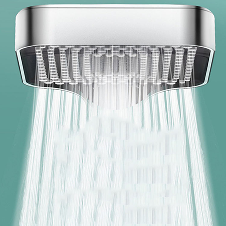 Rectangular Hand Shower Self-Cleaning Wall-Mount Hand Shower Clearhalo 'Bathroom Remodel & Bathroom Fixtures' 'Home Improvement' 'home_improvement' 'home_improvement_shower_heads' 'Shower Heads' 'shower_heads' 'Showers & Bathtubs Plumbing' 'Showers & Bathtubs' 7351825