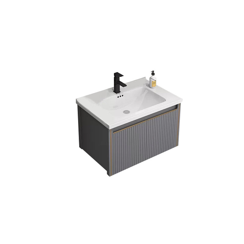 Wall Mount Bathroom Vanity Set Modern Faucet Included Bathroom Sink Vanity Vanity & Faucet Ceramic Clearhalo 'Bathroom Remodel & Bathroom Fixtures' 'Bathroom Vanities' 'bathroom_vanities' 'Home Improvement' 'home_improvement' 'home_improvement_bathroom_vanities' 7352242