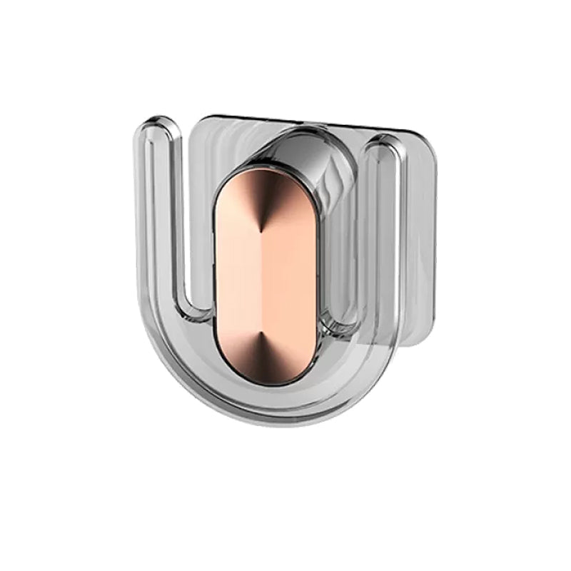 Robe Hook Bathroom Hardware Modern Adhesive Mount Bathroom Accessory Kit Grey 1 Piece Clearhalo 'Bathroom Hardware Sets' 'Bathroom Hardware' 'Bathroom Remodel & Bathroom Fixtures' 'bathroom_hardware_sets' 'Home Improvement' 'home_improvement' 'home_improvement_bathroom_hardware_sets' 7352333