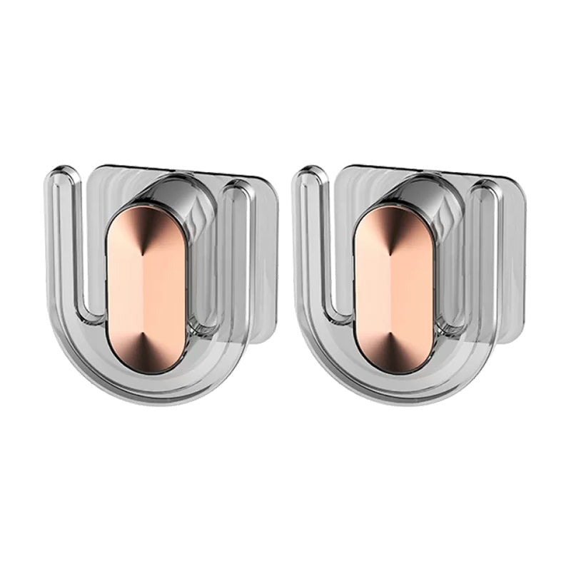 Robe Hook Bathroom Hardware Modern Adhesive Mount Bathroom Accessory Kit Grey 2 Piece Set Clearhalo 'Bathroom Hardware Sets' 'Bathroom Hardware' 'Bathroom Remodel & Bathroom Fixtures' 'bathroom_hardware_sets' 'Home Improvement' 'home_improvement' 'home_improvement_bathroom_hardware_sets' 7352334