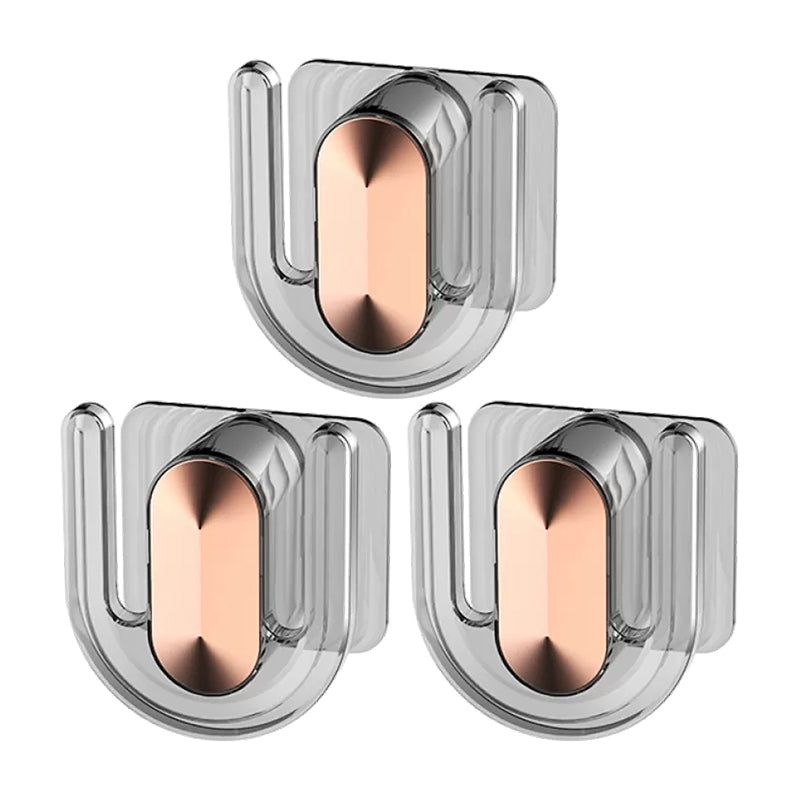 Robe Hook Bathroom Hardware Modern Adhesive Mount Bathroom Accessory Kit Grey 3 Piece Set Clearhalo 'Bathroom Hardware Sets' 'Bathroom Hardware' 'Bathroom Remodel & Bathroom Fixtures' 'bathroom_hardware_sets' 'Home Improvement' 'home_improvement' 'home_improvement_bathroom_hardware_sets' 7352336