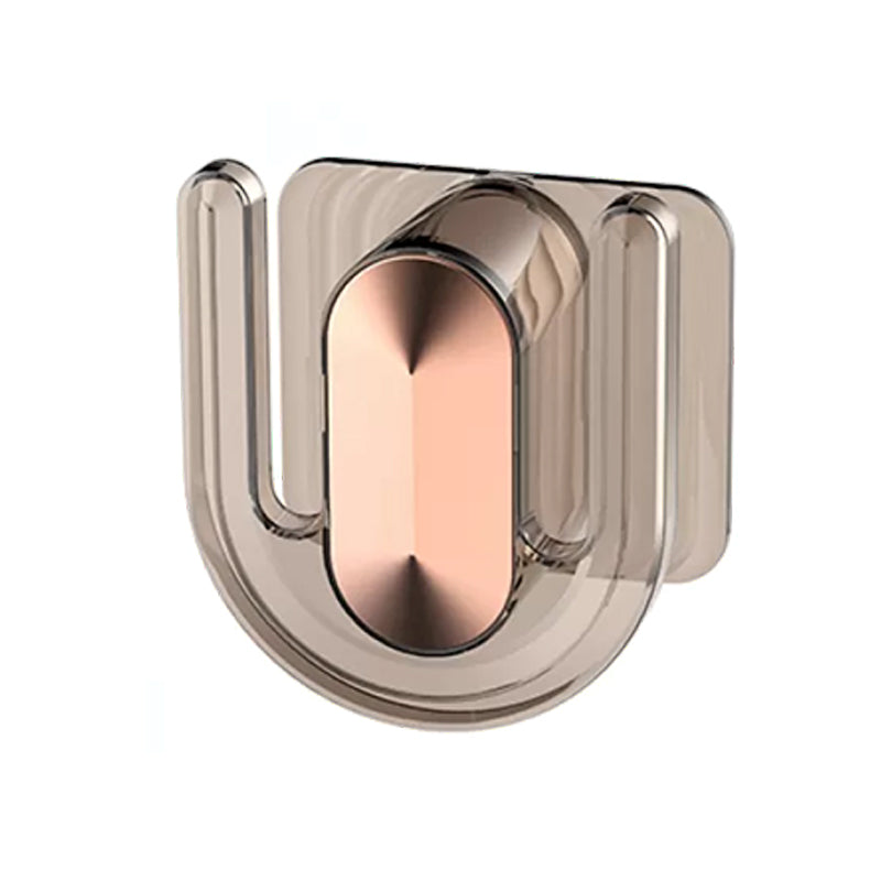 Robe Hook Bathroom Hardware Modern Adhesive Mount Bathroom Accessory Kit Coffee 1 Piece Clearhalo 'Bathroom Hardware Sets' 'Bathroom Hardware' 'Bathroom Remodel & Bathroom Fixtures' 'bathroom_hardware_sets' 'Home Improvement' 'home_improvement' 'home_improvement_bathroom_hardware_sets' 7352349