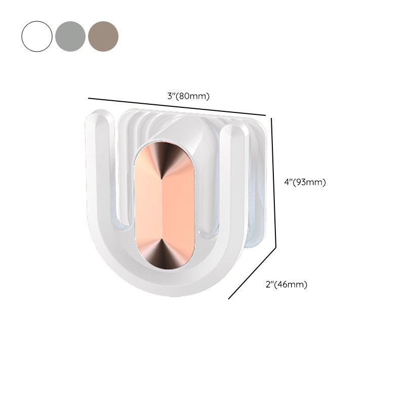 Robe Hook Bathroom Hardware Modern Adhesive Mount Bathroom Accessory Kit Clearhalo 'Bathroom Hardware Sets' 'Bathroom Hardware' 'Bathroom Remodel & Bathroom Fixtures' 'bathroom_hardware_sets' 'Home Improvement' 'home_improvement' 'home_improvement_bathroom_hardware_sets' 7352359