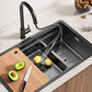 Stainless Steel Kitchen Sink Undermount 1-Bowl Kitchen Sink with Cutting-Board Clearhalo 'Home Improvement' 'home_improvement' 'home_improvement_kitchen_sinks' 'Kitchen Remodel & Kitchen Fixtures' 'Kitchen Sinks & Faucet Components' 'Kitchen Sinks' 'kitchen_sinks' 7352450