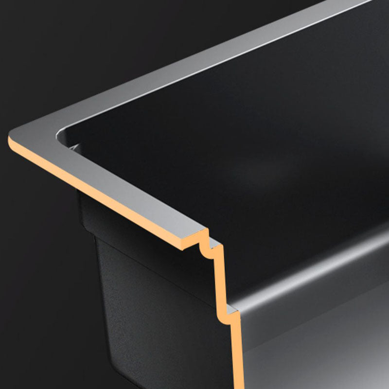 Stainless Steel Kitchen Sink Undermount 1-Bowl Kitchen Sink with Cutting-Board Clearhalo 'Home Improvement' 'home_improvement' 'home_improvement_kitchen_sinks' 'Kitchen Remodel & Kitchen Fixtures' 'Kitchen Sinks & Faucet Components' 'Kitchen Sinks' 'kitchen_sinks' 7352462