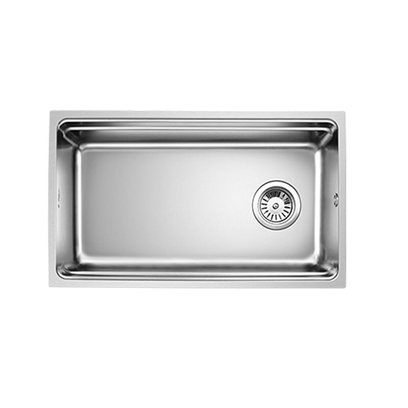 Drop-In Kitchen Sink Stainless Steel Kitchen Sink with Basket Strainer Clearhalo 'Home Improvement' 'home_improvement' 'home_improvement_kitchen_sinks' 'Kitchen Remodel & Kitchen Fixtures' 'Kitchen Sinks & Faucet Components' 'Kitchen Sinks' 'kitchen_sinks' 7352485
