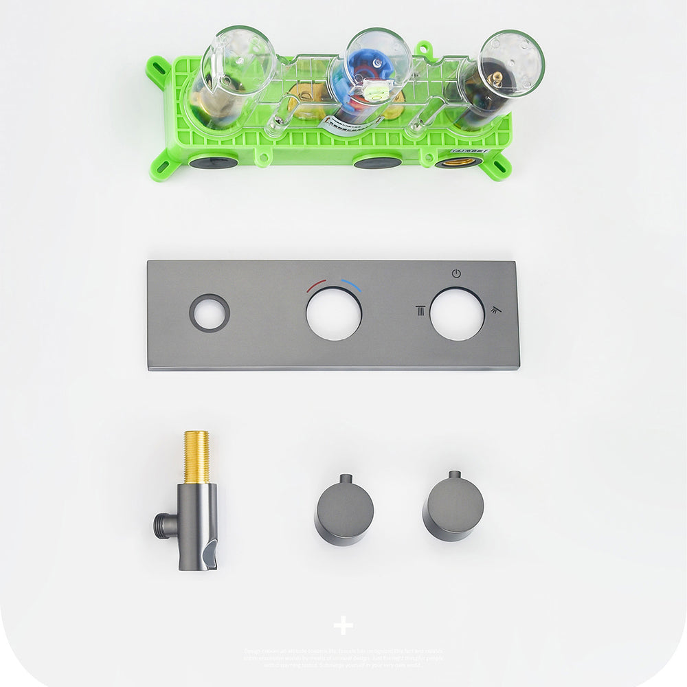 Modern Tub Spout Trim Brass Wall Mounted with Handshower Bath Faucet Trim Clearhalo 'Bathroom Remodel & Bathroom Fixtures' 'Bathtub Faucets' 'bathtub_faucets' 'Home Improvement' 'home_improvement' 'home_improvement_bathtub_faucets' 7352499