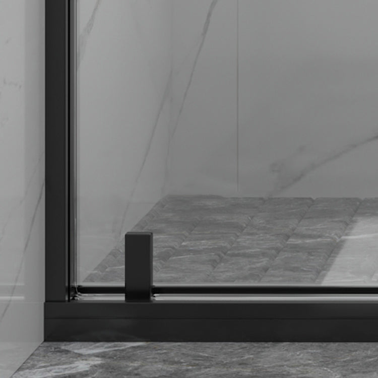 Narrow Bezel Transparent Shower Door Tempered Glass Shower Bath Door Clearhalo 'Bathroom Remodel & Bathroom Fixtures' 'Home Improvement' 'home_improvement' 'home_improvement_shower_tub_doors' 'Shower and Tub Doors' 'shower_tub_doors' 'Showers & Bathtubs' 7352723