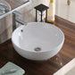 Modern Bathroom Sink with Pop-Up Drain Porcelain Round Vessel Lavatory Sink Clearhalo 'Bathroom Remodel & Bathroom Fixtures' 'Bathroom Sinks & Faucet Components' 'Bathroom Sinks' 'bathroom_sink' 'Home Improvement' 'home_improvement' 'home_improvement_bathroom_sink' 7352987