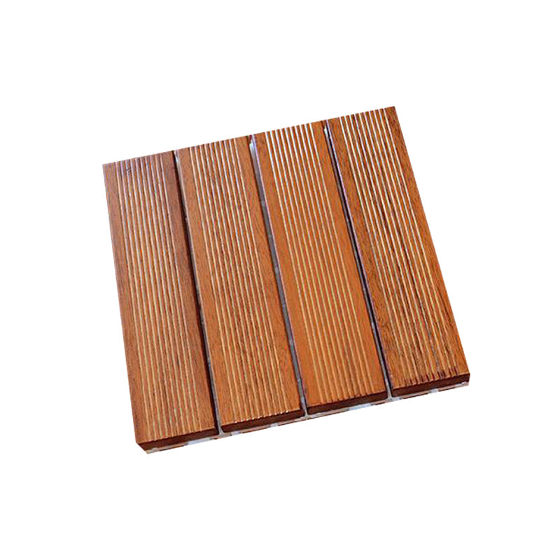 Modern Side Trim Piece Solid Wood Click-Locking Wood Tile Set for Patio Garden Clearhalo 'Flooring 'Hardwood Flooring' 'hardwood_flooring' 'Home Improvement' 'home_improvement' 'home_improvement_hardwood_flooring' Walls and Ceiling' 7353040