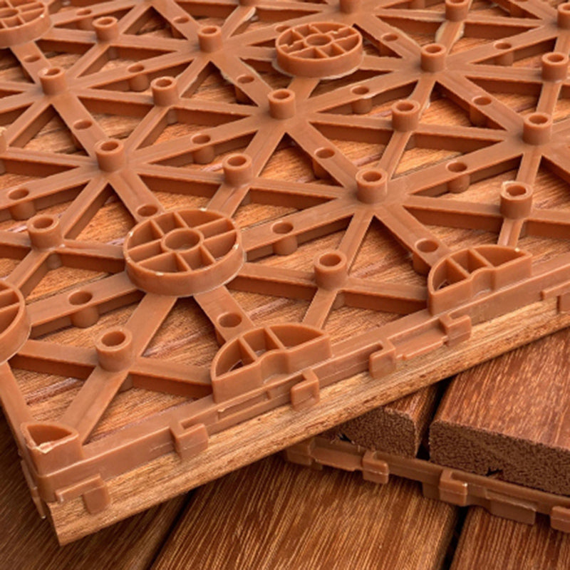 Wood Floor Planks Water Resistant Interlocking Solid Wood Plank ...