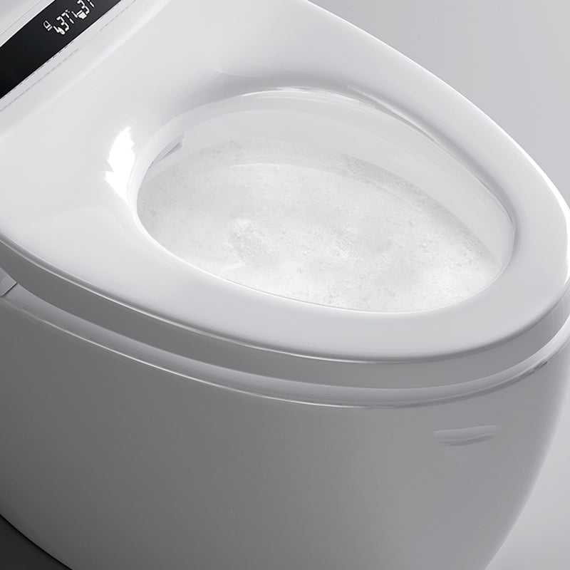 Simple White Temperature Control Bidet Elongated Toilet Seat Bidet with Heated Seat Clearhalo 'Bathroom Remodel & Bathroom Fixtures' 'Bidets' 'Home Improvement' 'home_improvement' 'home_improvement_bidets' 'Toilets & Bidets' 7353389