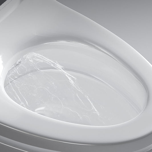 Simple White Temperature Control Bidet Elongated Toilet Seat Bidet with Heated Seat Clearhalo 'Bathroom Remodel & Bathroom Fixtures' 'Bidets' 'Home Improvement' 'home_improvement' 'home_improvement_bidets' 'Toilets & Bidets' 7353390
