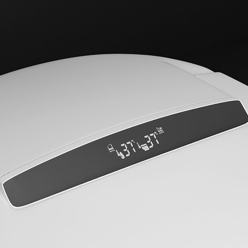 Simple White Temperature Control Bidet Elongated Toilet Seat Bidet with Heated Seat Clearhalo 'Bathroom Remodel & Bathroom Fixtures' 'Bidets' 'Home Improvement' 'home_improvement' 'home_improvement_bidets' 'Toilets & Bidets' 7353392