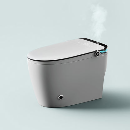 Simplicity White Temperature Control Bidet Elongated Toilet Seat Bidet with Heated Seat Automatic Lid( Top Configuration) No Clearhalo 'Bathroom Remodel & Bathroom Fixtures' 'Bidets' 'Home Improvement' 'home_improvement' 'home_improvement_bidets' 'Toilets & Bidets' 7353396