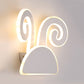 White Finish Rabbit Wall Light Animal Cute Acrylic LED Wall Sconce for Corridor Kid Bedroom Clearhalo 'Wall Lamps & Sconces' 'Wall Lights' Lighting' 73534