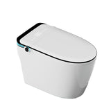 Simplicity White Temperature Control Bidet Elongated Toilet Seat Bidet with Heated Seat Clearhalo 'Bathroom Remodel & Bathroom Fixtures' 'Bidets' 'Home Improvement' 'home_improvement' 'home_improvement_bidets' 'Toilets & Bidets' 7353400