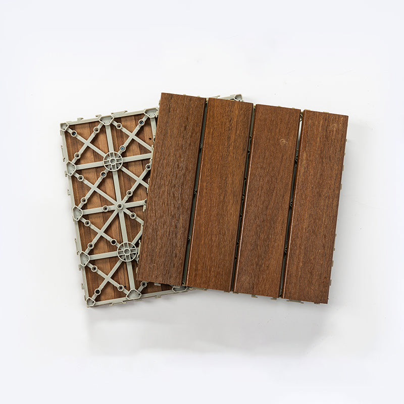 Outdoor Laminate Floor Square Waterproof Scratch Resistant Laminate Floor Light Khaki Clearhalo 'Flooring 'Home Improvement' 'home_improvement' 'home_improvement_laminate_flooring' 'Laminate Flooring' 'laminate_flooring' Walls and Ceiling' 7354110