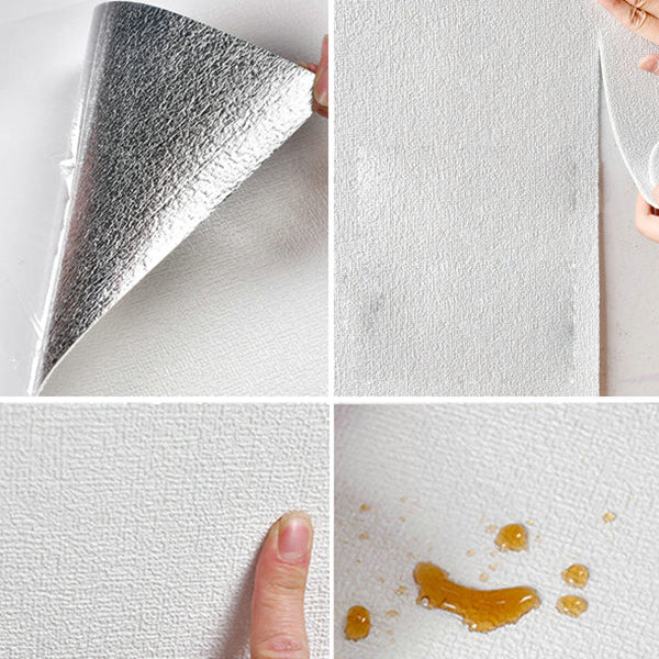 Modern Pearl Wainscoting Wall Access Panel Peel and Stick Foam Baseboard Clearhalo 'Flooring 'Home Improvement' 'home_improvement' 'home_improvement_wall_paneling' 'Wall Paneling' 'wall_paneling' 'Walls & Ceilings' Walls and Ceiling' 7354127