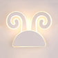 White Finish Rabbit Wall Light Animal Cute Acrylic LED Wall Sconce for Corridor Kid Bedroom White C Clearhalo 'Wall Lamps & Sconces' 'Wall Lights' Lighting' 73543
