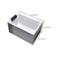 Modern Rectangular Bathtub Acrylic Center Soaking White Bath Clearhalo 'Bathroom Remodel & Bathroom Fixtures' 'Bathtubs' 'Home Improvement' 'home_improvement' 'home_improvement_bathtubs' 'Showers & Bathtubs' 7354483