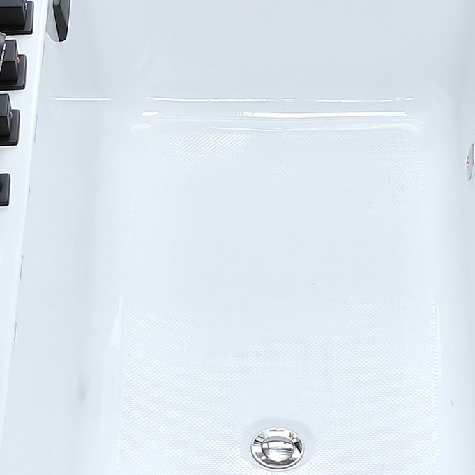 Modern Freestanding Acrylic Bathtub Rectangular Soaking Bath Clearhalo 'Bathroom Remodel & Bathroom Fixtures' 'Bathtubs' 'Home Improvement' 'home_improvement' 'home_improvement_bathtubs' 'Showers & Bathtubs' 7354523
