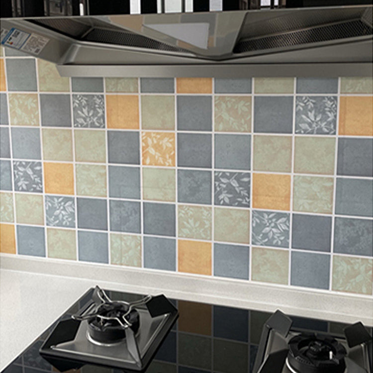Grid Mosaic Peel & Stick Tile Water-resistant Kitchen Wallpaper Clearhalo 'Flooring 'Home Improvement' 'home_improvement' 'home_improvement_peel_stick_blacksplash' 'Peel & Stick Backsplash Tile' 'peel_stick_blacksplash' 'Walls & Ceilings' Walls and Ceiling' 7354719