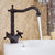 Industrial Wide Spread Bathroom Faucet Cross Handles Centerset Lavatory Faucet Black 9.4" Clearhalo 'Bathroom Remodel & Bathroom Fixtures' 'Bathroom Sink Faucets' 'Bathroom Sinks & Faucet Components' 'bathroom_sink_faucets' 'Home Improvement' 'home_improvement' 'home_improvement_bathroom_sink_faucets' 7354748