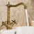 Industrial Wide Spread Bathroom Faucet Cross Handles Centerset Lavatory Faucet Bronze 9.4" Clearhalo 'Bathroom Remodel & Bathroom Fixtures' 'Bathroom Sink Faucets' 'Bathroom Sinks & Faucet Components' 'bathroom_sink_faucets' 'Home Improvement' 'home_improvement' 'home_improvement_bathroom_sink_faucets' 7354752