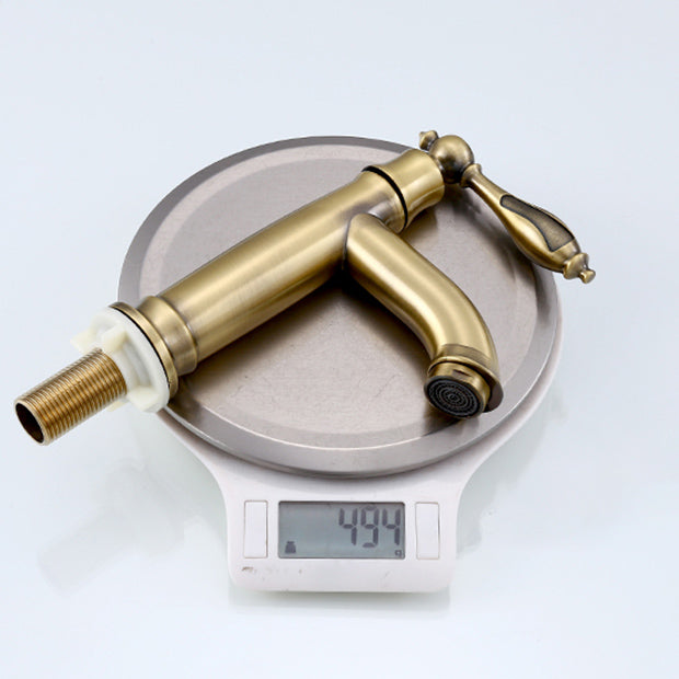Farmhouse Wide Spread Bathroom Faucet 1-Handle Lavatory Faucet Clearhalo 'bathroom_sink_faucets' 'Conjunta de Baño y Conjunta de Grifo' 'Coronamiento de Baño y Dispositivo de Baño' 'Grifo del lavabo del baño' 'Hogar' 'home_improvement' 'home_improvement_bathroom_sink_faucets' 'Mejoras para el hogar' 7354783