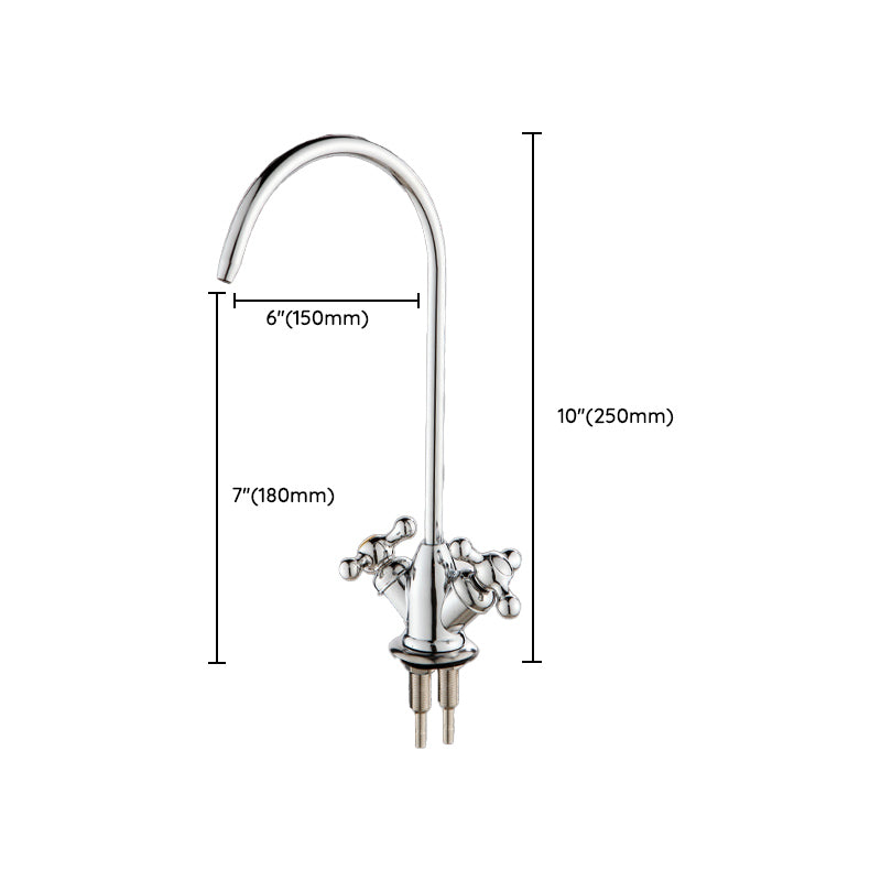 Modern Style Standard Kitchen Faucet Gooseneck 1-Hole Standard Kitchen Faucet Clearhalo 'Home Improvement' 'home_improvement' 'home_improvement_kitchen_faucets' 'Kitchen Faucets' 'Kitchen Remodel & Kitchen Fixtures' 'Kitchen Sinks & Faucet Components' 'kitchen_faucets' 7354840