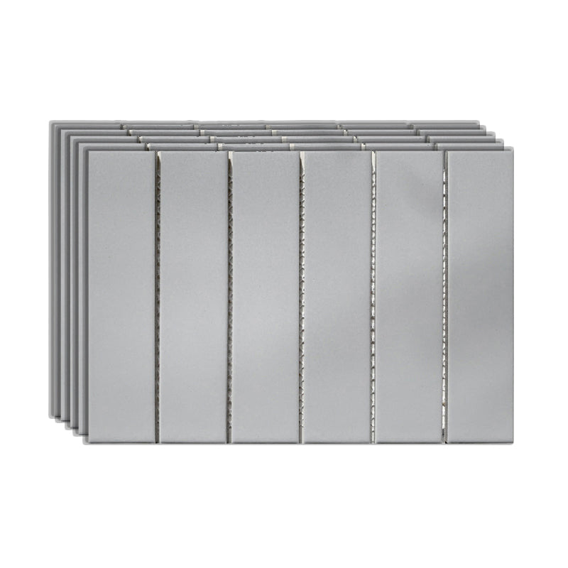 Grid Mosaic Sheet Wall Mixed Material Square Glazed Pressed Floor Tile Light Brown Clearhalo 'Floor Tiles & Wall Tiles' 'floor_tiles_wall_tiles' 'Flooring 'Home Improvement' 'home_improvement' 'home_improvement_floor_tiles_wall_tiles' Walls and Ceiling' 7354894