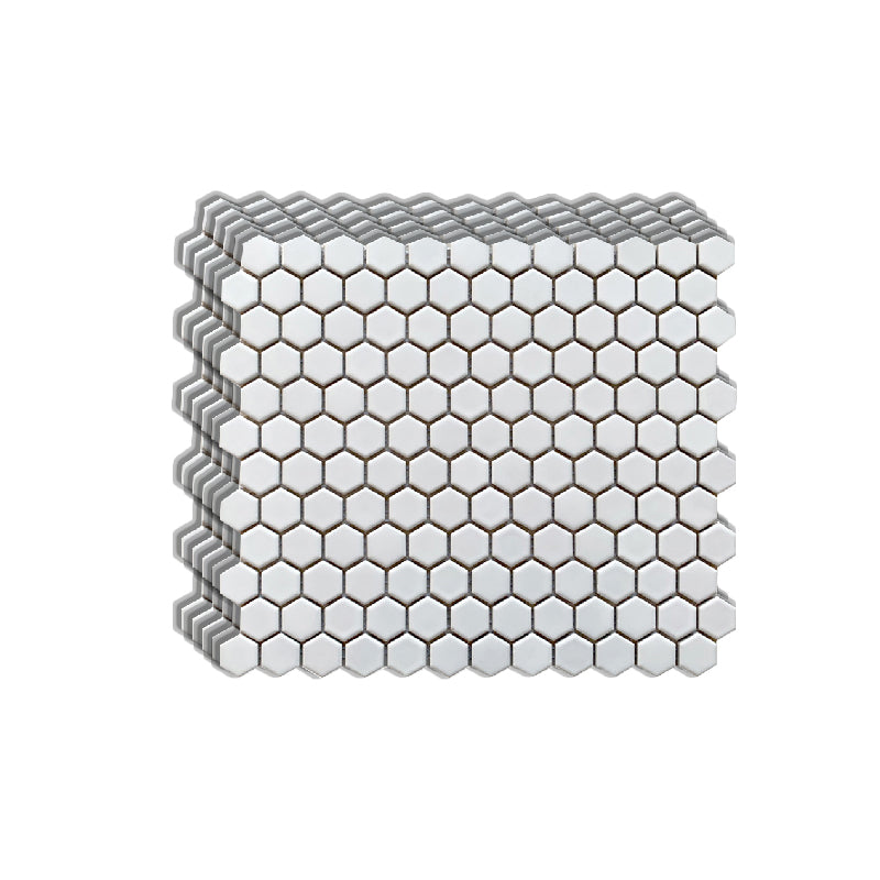 Grid Mosaic Sheet Wall Mixed Material Square Glazed Pressed Floor Tile Silver Clearhalo 'Floor Tiles & Wall Tiles' 'floor_tiles_wall_tiles' 'Flooring 'Home Improvement' 'home_improvement' 'home_improvement_floor_tiles_wall_tiles' Walls and Ceiling' 7354909