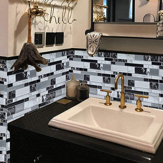Colorful Mosaic Peel & Stick Tile Water-resistant for Backsplash Wall Clearhalo 'Flooring 'Home Improvement' 'home_improvement' 'home_improvement_peel_stick_blacksplash' 'Peel & Stick Backsplash Tile' 'peel_stick_blacksplash' 'Walls & Ceilings' Walls and Ceiling' 7354938