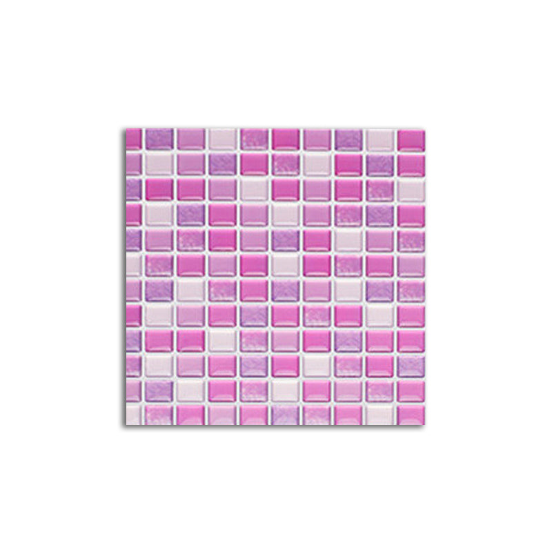 Colorful Mosaic Peel & Stick Tile Water-resistant for Backsplash Wall Purple Clearhalo 'Flooring 'Home Improvement' 'home_improvement' 'home_improvement_peel_stick_blacksplash' 'Peel & Stick Backsplash Tile' 'peel_stick_blacksplash' 'Walls & Ceilings' Walls and Ceiling' 7354941