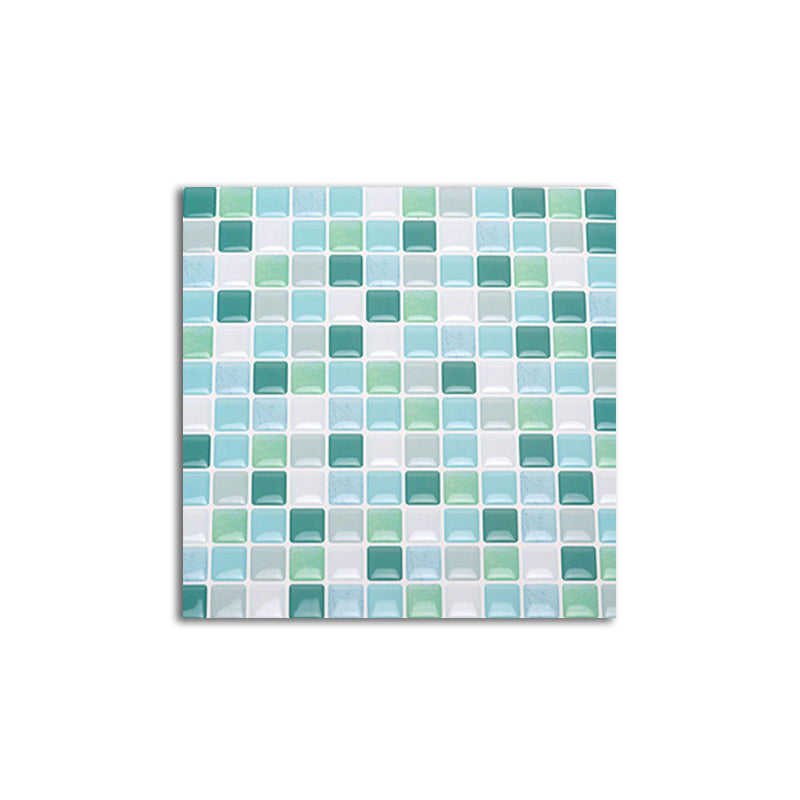 Colorful Mosaic Peel & Stick Tile Water-resistant for Backsplash Wall Mint Green Clearhalo 'Flooring 'Home Improvement' 'home_improvement' 'home_improvement_peel_stick_blacksplash' 'Peel & Stick Backsplash Tile' 'peel_stick_blacksplash' 'Walls & Ceilings' Walls and Ceiling' 7354948