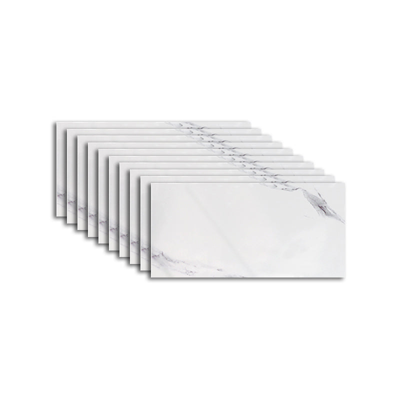 Rectangular Mildew Resistant Tile PVC Singular Peel & Stick Tile for Kitchen Off-White Clearhalo 'Flooring 'Home Improvement' 'home_improvement' 'home_improvement_peel_stick_blacksplash' 'Peel & Stick Backsplash Tile' 'peel_stick_blacksplash' 'Walls & Ceilings' Walls and Ceiling' 7354969