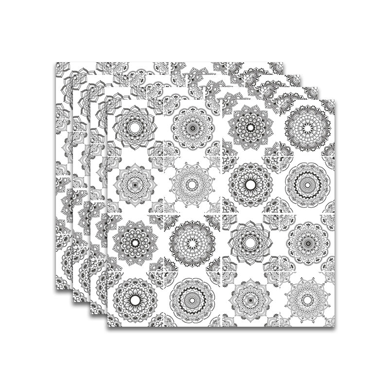 Spanish Pattern Singular Tile Mildew Resistant Peel & Stick Tile for Backsplash Wall White Clearhalo 'Flooring 'Home Improvement' 'home_improvement' 'home_improvement_peel_stick_blacksplash' 'Peel & Stick Backsplash Tile' 'peel_stick_blacksplash' 'Walls & Ceilings' Walls and Ceiling' 7354977