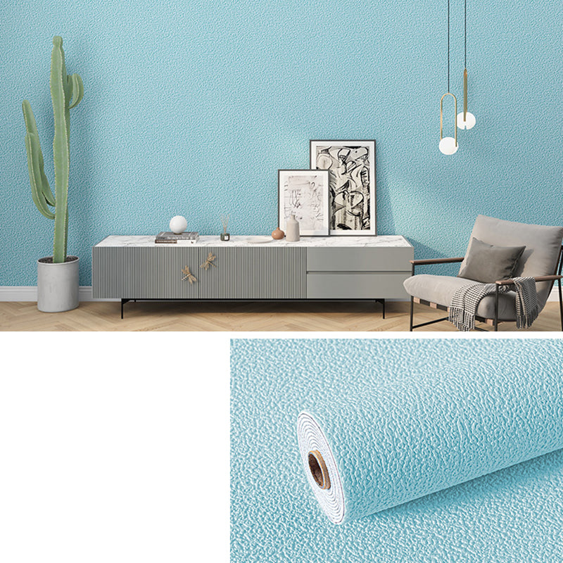 Modern Flax Wall Covering Paneling Textured Wall Interior Roll Plank Ultramarine Clearhalo 'Flooring 'Home Improvement' 'home_improvement' 'home_improvement_wall_paneling' 'Wall Paneling' 'wall_paneling' 'Walls & Ceilings' Walls and Ceiling' 7355025