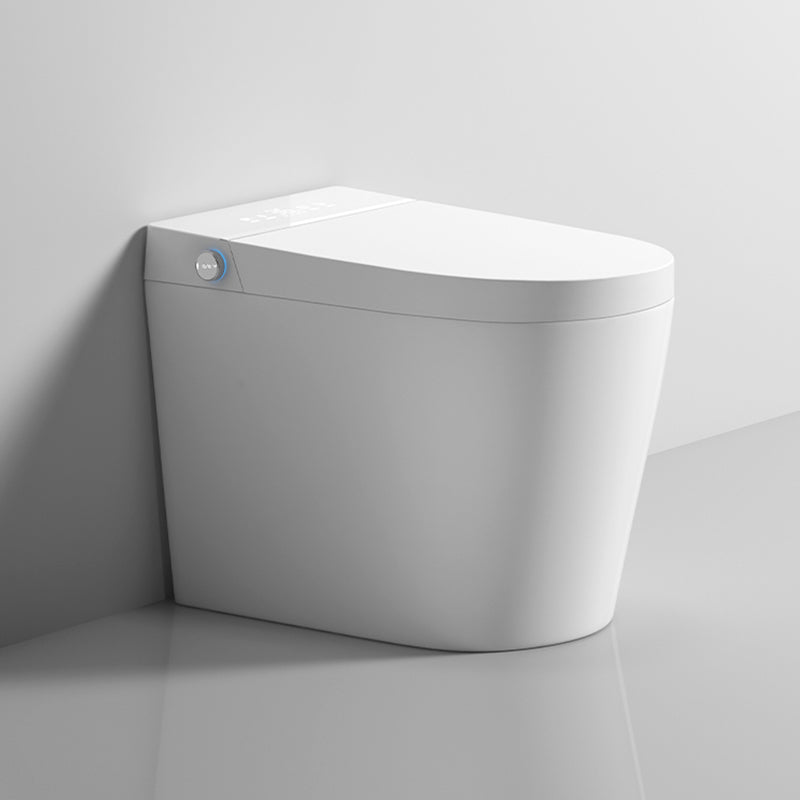 Contemporary Siphon Jet Flush Toilet Slow Close Seat Included Urine Toilet for Bathroom White Manual Lid (Standard) 14" Clearhalo 'Bathroom Remodel & Bathroom Fixtures' 'Home Improvement' 'home_improvement' 'home_improvement_toilets' 'Toilets & Bidets' 'Toilets' 7355724