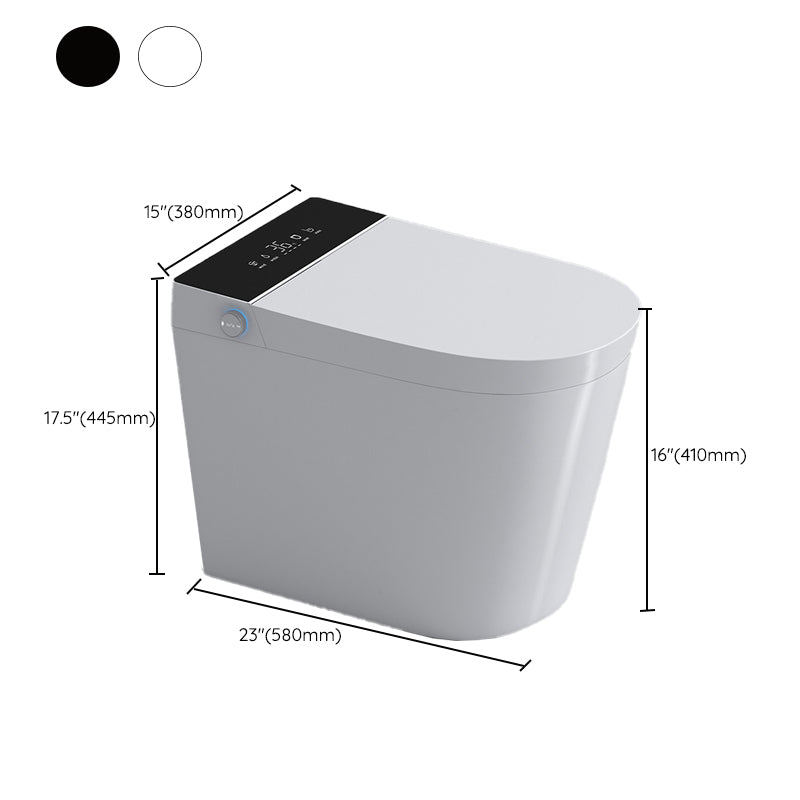 Contemporary Siphon Jet Flush Toilet Slow Close Seat Included Urine Toilet for Bathroom Clearhalo 'Bathroom Remodel & Bathroom Fixtures' 'Home Improvement' 'home_improvement' 'home_improvement_toilets' 'Toilets & Bidets' 'Toilets' 7355732