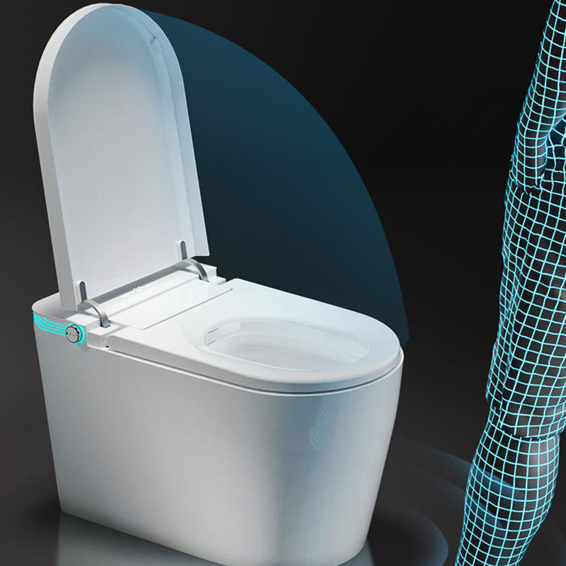 One Piece Toilet Modern Toilet Porcelain Floor Mounted Siphon Jet Flush Toilet Clearhalo 'Bathroom Remodel & Bathroom Fixtures' 'Home Improvement' 'home_improvement' 'home_improvement_toilets' 'Toilets & Bidets' 'Toilets' 7355738