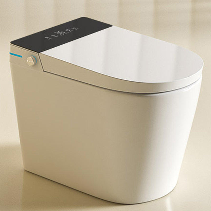 One Piece Toilet Siphon Jet Toilet Modern Porcelain Floor Mounted Flush Toilet White Black Clearhalo 'Bathroom Remodel & Bathroom Fixtures' 'Home Improvement' 'home_improvement' 'home_improvement_toilets' 'Toilets & Bidets' 'Toilets' 7355749